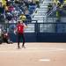 Michigan junior first baseman Caitlin Blanchard hits a ball in the game against Louisiana-Lafayette on Saturday, May 25. Daniel Brenner I AnnArbor.com